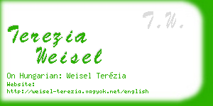terezia weisel business card