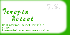 terezia weisel business card